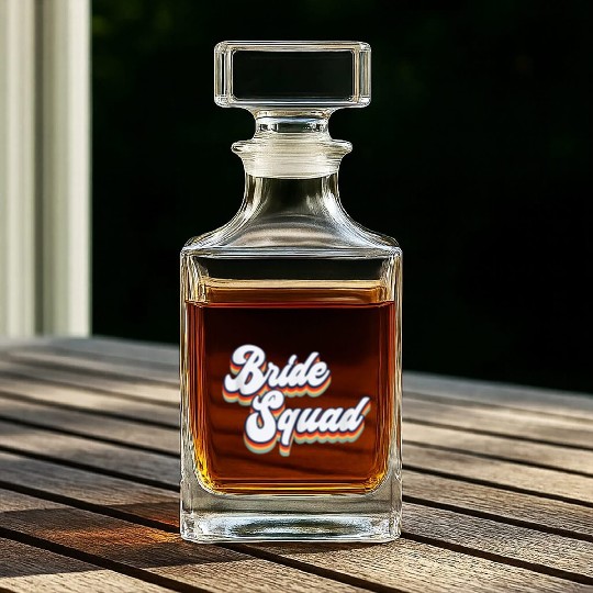 Bride Squad Bachelorette Party Whiskey Decanters