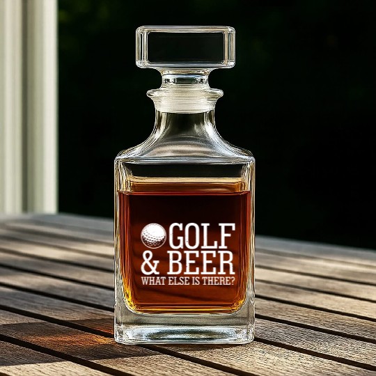 Golf Beer What Else Is There Whiskey Decanters