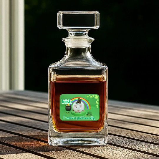 Irish I was a guinea pig Whiskey Decanters