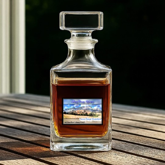 I've Been Framed! Snowy Range Scenic Byway Wyoming Whiskey Decanters