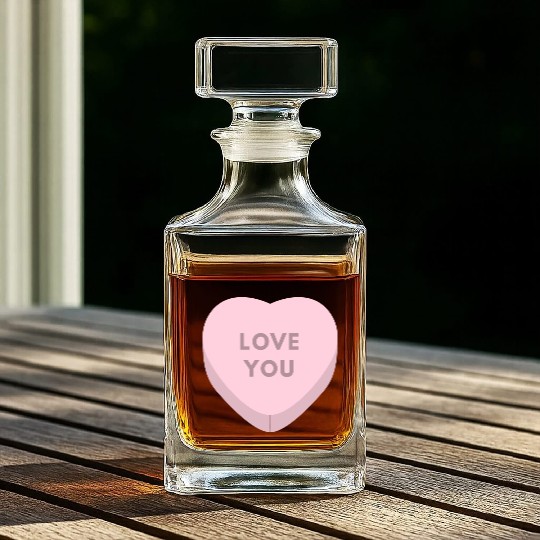 Heartfelt Treasures: Valentine's Day Delights Whiskey Decanters