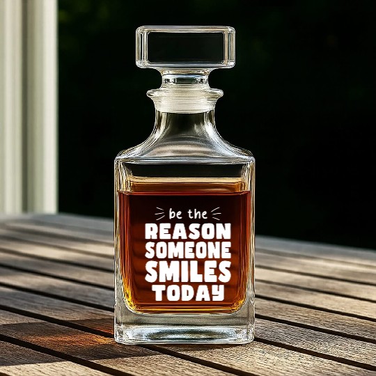 Be the Reason Someone Smiles Today Kindness Whiskey Decanters