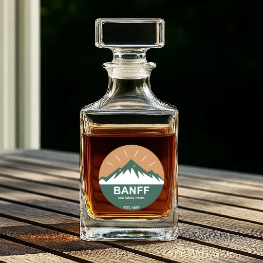 Banff National Park Whiskey Decanters