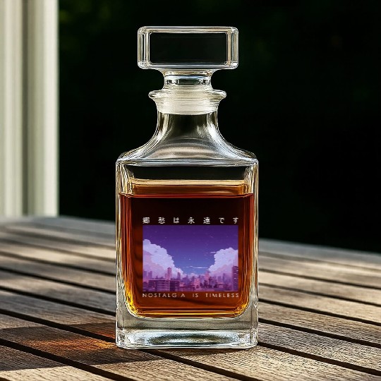 Nostalgia Is Timeless Retro Japanese Vintage Stree Whiskey Decanters