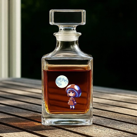 Moon Girl Whiskey Decanters