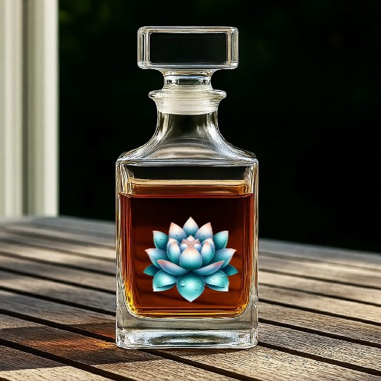 Serene Lotus Whiskey Decanters