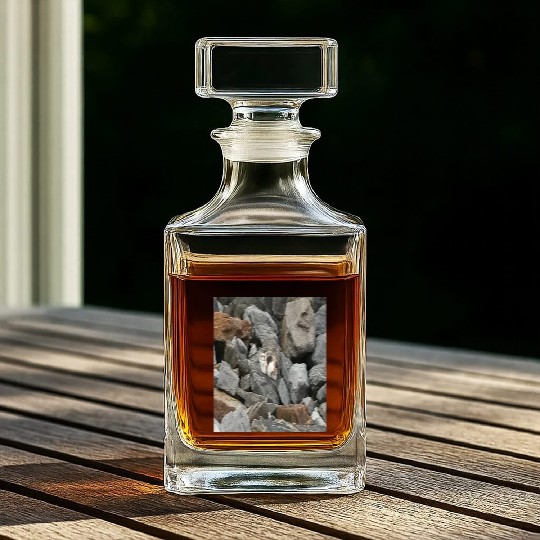 Camouflage Cat On Rocks Gifts for Animal Lovers Whiskey Decanters