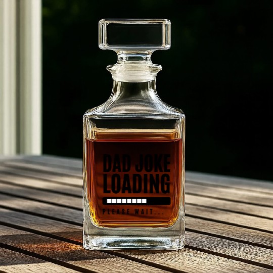 Black and Gray Bold Father s Day Occasion Whiskey Decanters