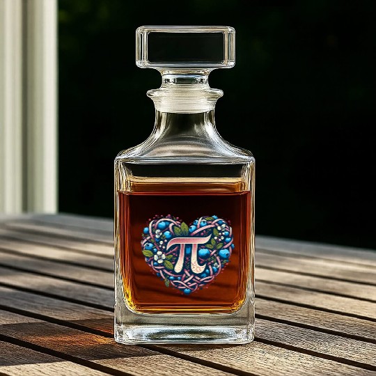 Blueberry Pi Day Whiskey Decanters