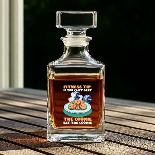 Cookie Lover Can't Beat Cookie, Eat the Cookie Whiskey Decanters