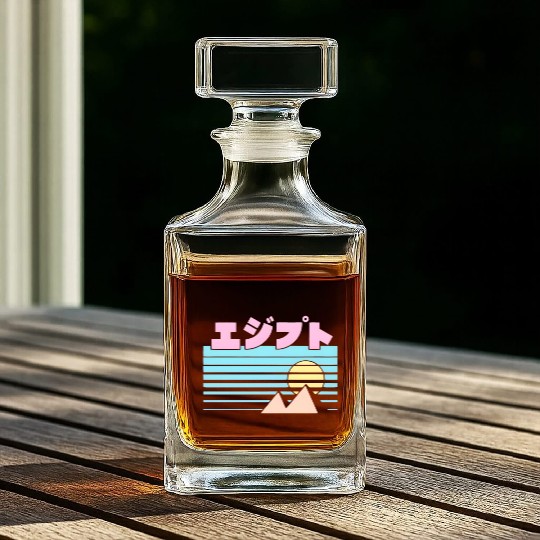 Egypt Triblend Benjimoji japanese Whiskey Decanters