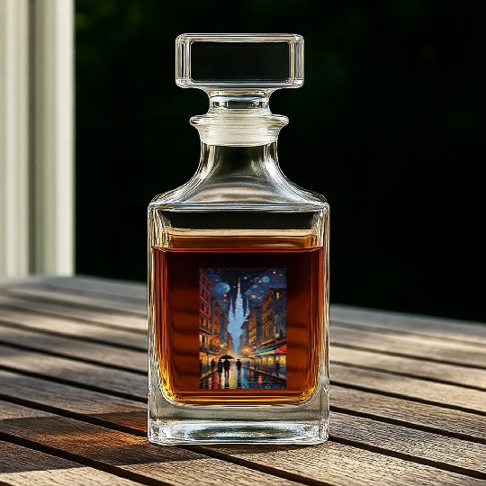street in the night Whiskey Decanters