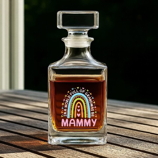 Hearts In A World Full Of Grandmas Be Mammy Whiskey Decanters