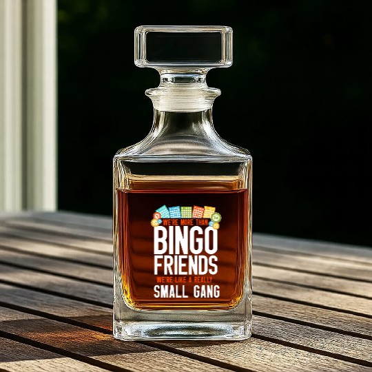 Bingo Player Friends Besties Whiskey Decanters