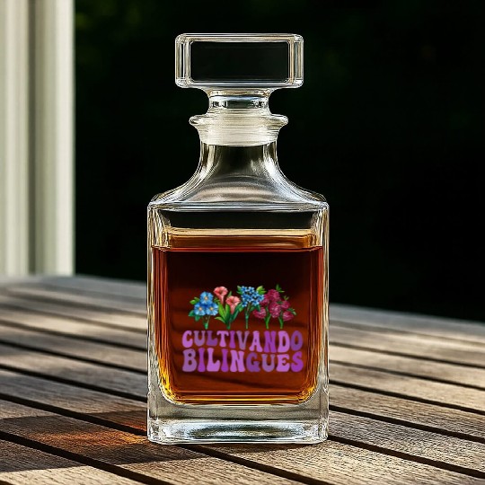 Cultivando Bilingües Spanish Teacher Whiskey Decanters