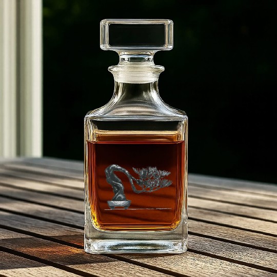 Bonsai tree for men - women, Unique artist design Whiskey Decanters