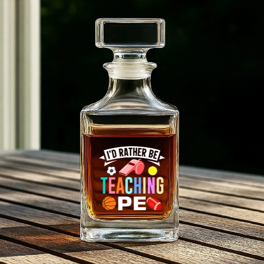 Inspiring Physical Education Teacher Design for PE Whiskey Decanters