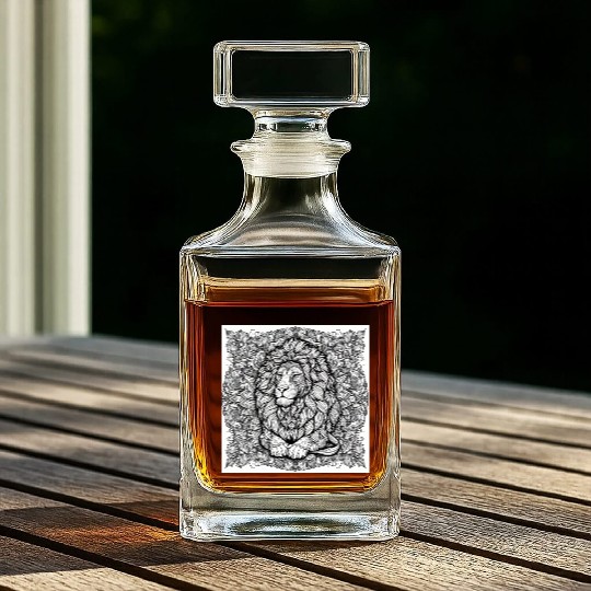 Lion Mandala Whiskey Decanters