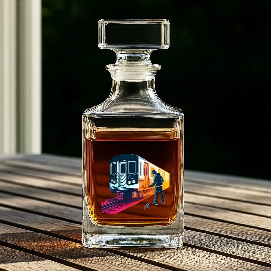 AI Teen at Subway Layup Masked Whiskey Decanters