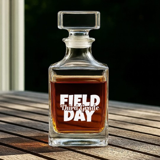 Field Day 2024 3rd Third Grade School Teacher Whiskey Decanters