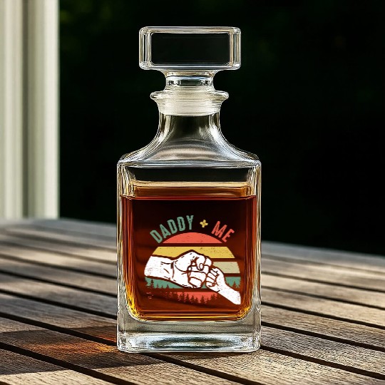 Love Daddy and Me Whiskey Decanters