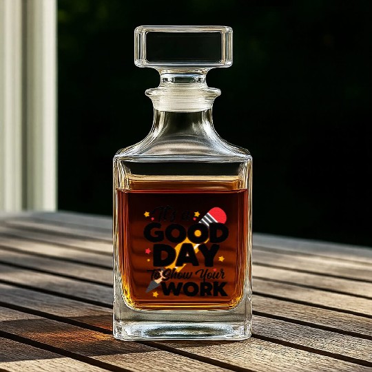 It's A Good Day To Show Your Work Math Teacher Whiskey Decanters