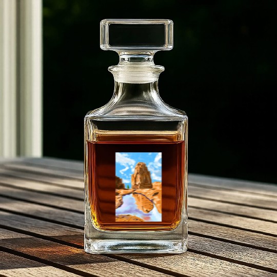 Grand Canyon Loose Oil Landscape Painting Whiskey Decanters