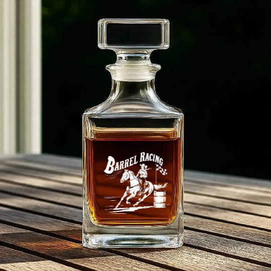 Barrel Racing Gifts Whiskey Decanters