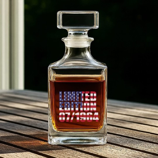 60th birthday Limited Edition USA 07/1964 Whiskey Decanters