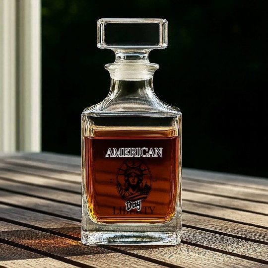American Independence Day: Statue of Liberty Whiskey Decanters