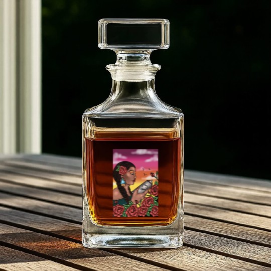 Graffiti garden Whiskey Decanters