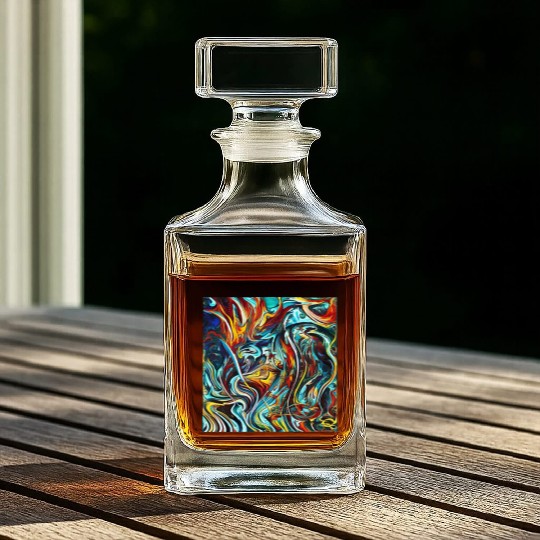 Multi abstrack Whiskey Decanters