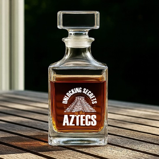 Aztec Pyramid Mayan Indigenous Mexican Aztec Whiskey Decanters
