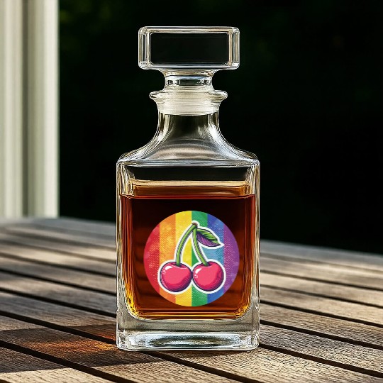 LGBTQ Cherry Whiskey Decanters