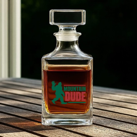 Mountain Dude Whiskey Decanters