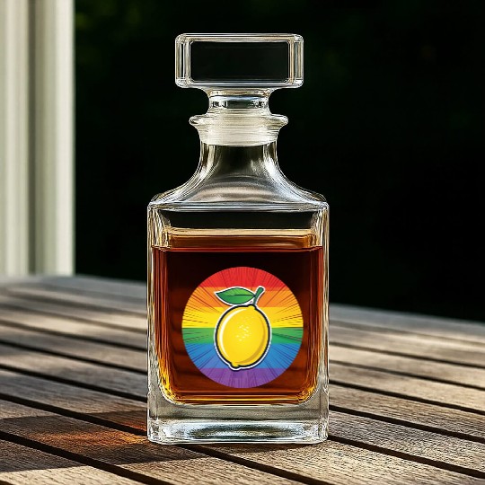 LGBTQ Lemon Whiskey Decanters