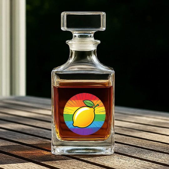 LGBTQ Lemon Whiskey Decanters