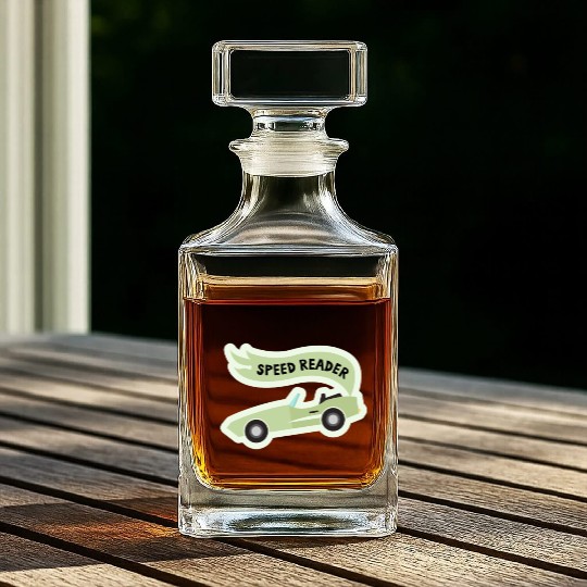 Speed ReaderBookish Racing Car Pastel Green Lemon Whiskey Decanters