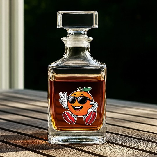 Funny Orange Fruit Relaxing Whiskey Decanters