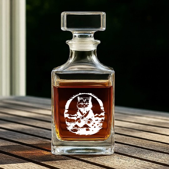 Japanese Cat Whiskey Decanters