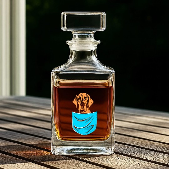 Cute Dog Lovers Great Dane Dog In A Pocket Whiskey Decanters