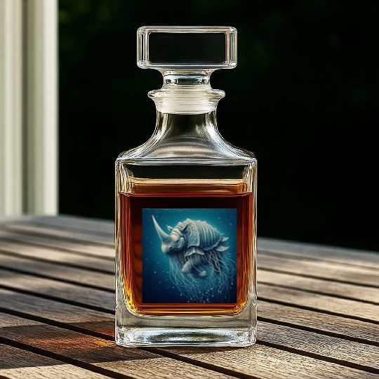 The jellyfish-rhino Whiskey Decanters
