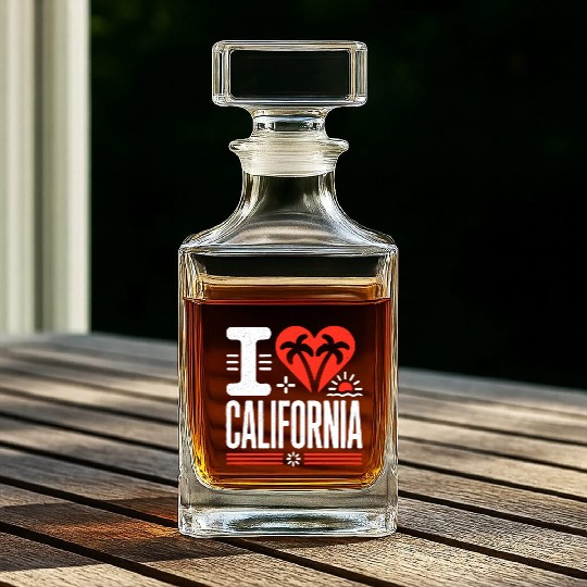 I love California | The Golden State Whiskey Decanters