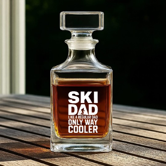 Regular Cooler Ski Dad Gift Father's Day Daddy Whiskey Decanters