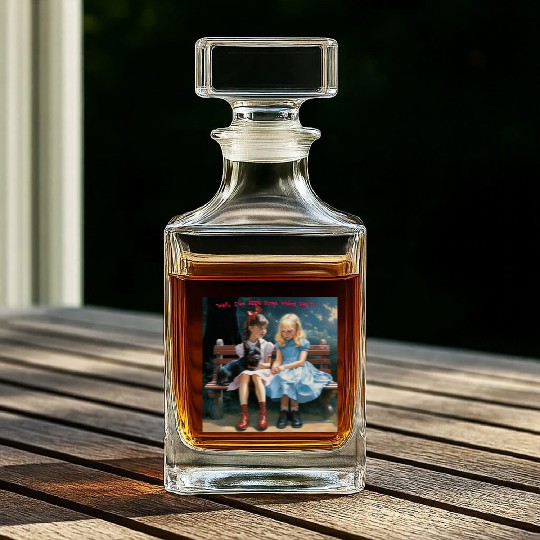 Dorothy and Alice hilarious Whiskey Decanters