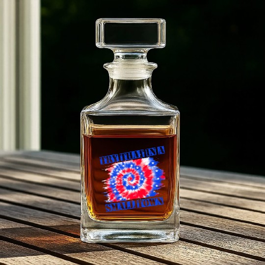 Try That In a Small Town US Flag Whiskey Decanters