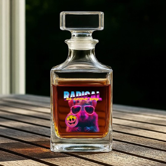 Hilarious "Radical es como soy" – Cheers to Comedy Whiskey Decanters