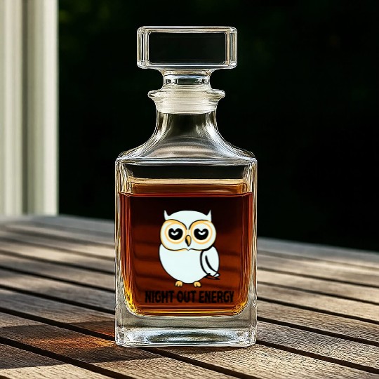 Lazy Night Owl Whiskey Decanters
