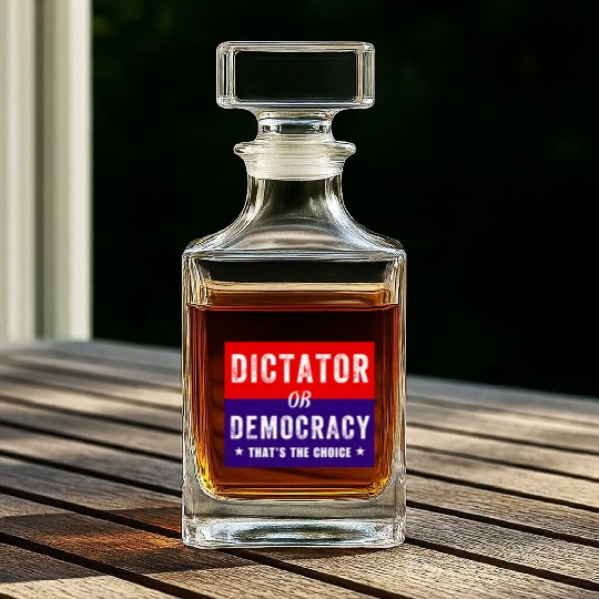 Dictator or Democracy That's The Choice Whiskey Decanters