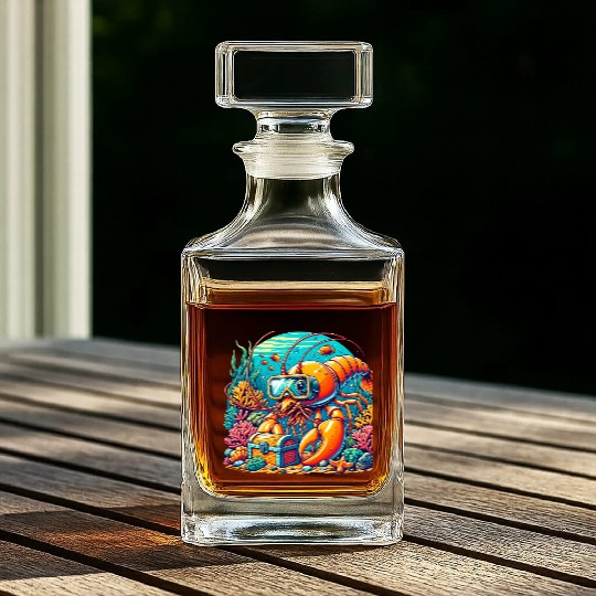 Shrimp Exploration-Underwater Adventure Whiskey Decanters